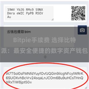 Bitpie手续费 选择比特派：最安全便捷的数字资产钱包